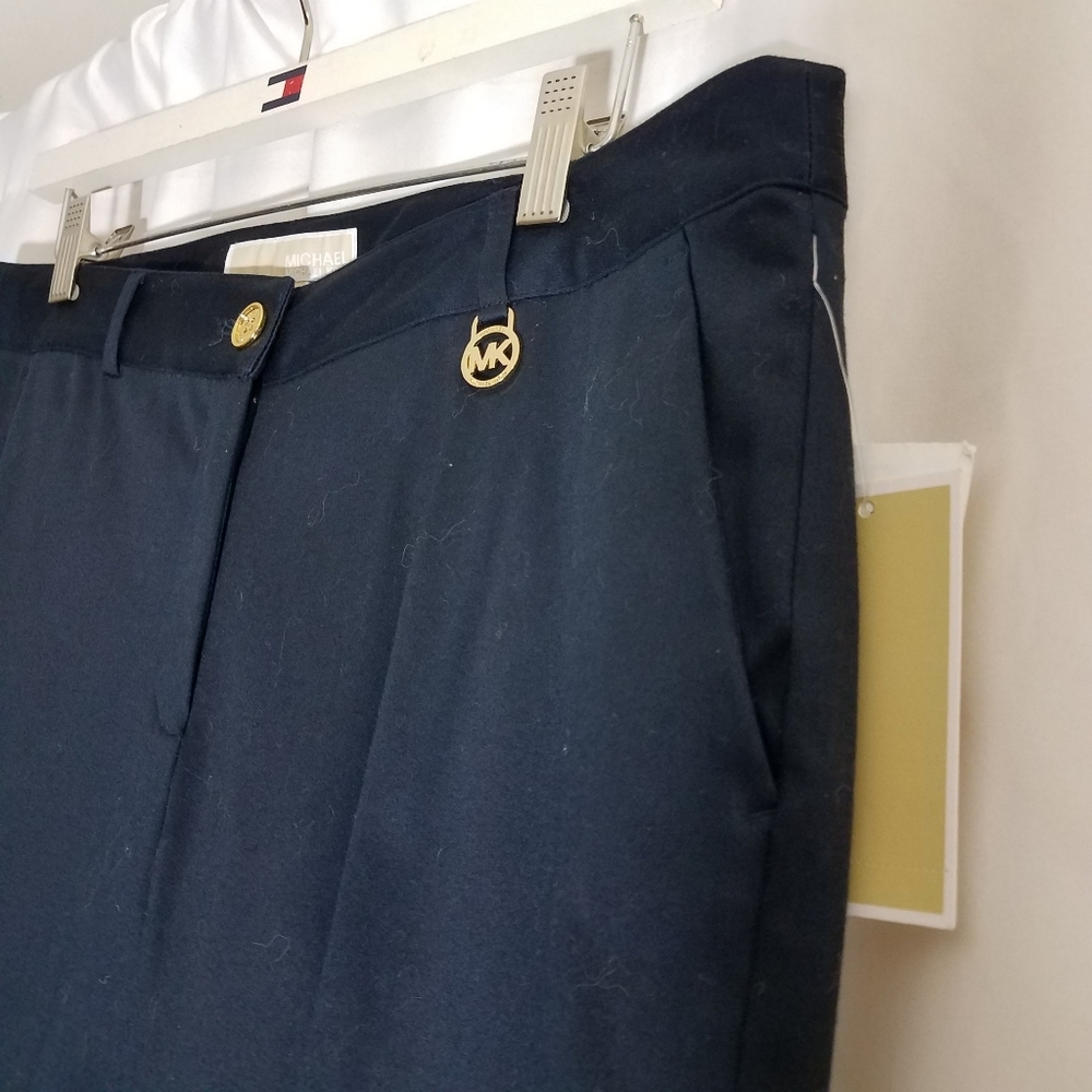 Michael by Michael Kors Navy Pants Size 8 NWT - Picture 7 of 12